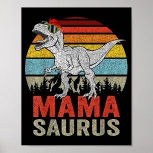 Affiche Mamasaurus Dinosaure Maman Saurus T Rex Drôle de F
