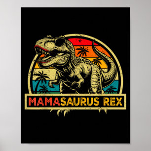 Affiche Mamasaurus Rex Trex Dinosaure Maman Saurus Rex Fam