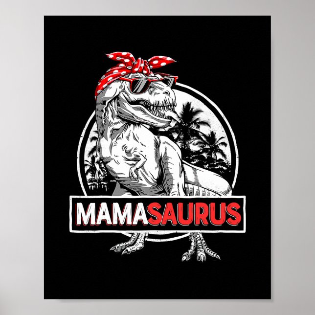 Affiche Mamasaurus T rex Dinosaur Funny Mama Saurus (Devant)