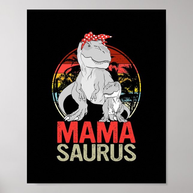 Affiche Mamasaurus T Rex Dinosaur Mama Saurus (Devant)
