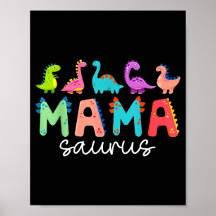 Affiche Mamasaurus t rex dinosaure maman saurus fête des m