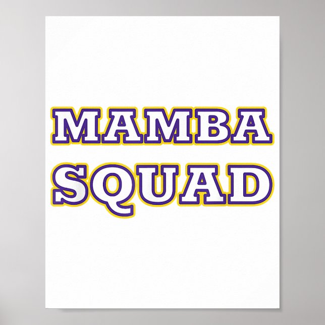 Affiche Mamba Squad drôle Vêtements pour Amateur de serpen (Devant)