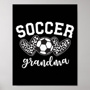 Affiche Mamie de football Grand-mère de football Jour de m