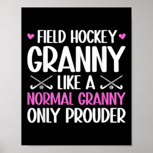 Affiche Mamie de hockey sur gazon Mamie la plus fière d'un