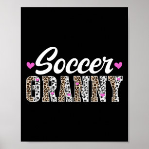 Affiche Mamie footballeuse de footballeuse Mamie grand-mèr