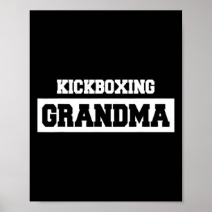 Affiche Mamie kick-boxeuse - Kickboxeur
