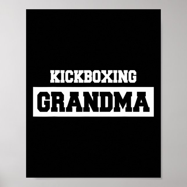 Affiche Mamie kick-boxeuse - Kickboxeur  (Devant)
