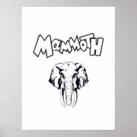 Mammifère laineux Période de glace animale préhist
