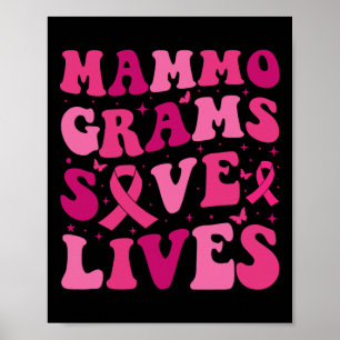 Affiche Mammogrammes Sauver des vies Sensibilisation au ca