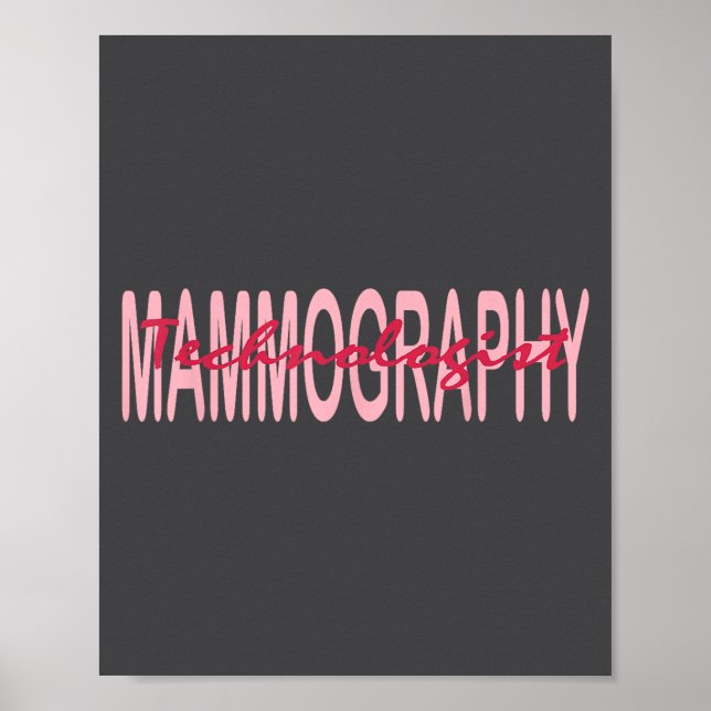 Affiche Mammography Techs Technologist Mammo Technologist  (Devant)