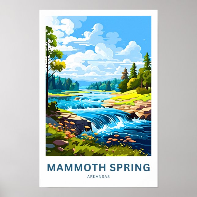 Affiche Mammoth Spring Arkansas Travel Imprimer (Devant)