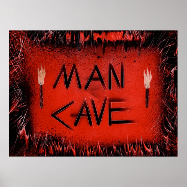 Affiche Man Cave Torches (Devant)