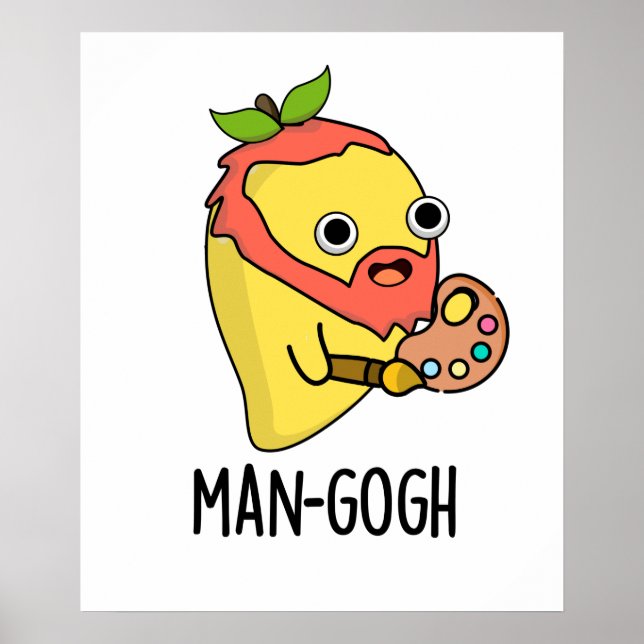 Affiche Man gogh Funny Artiste Mango Pun (Devant)