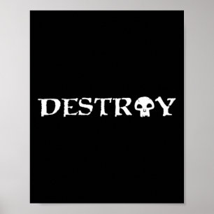 Affiche Mana Noir détruit' Tcg Magic Skateboarding Skate