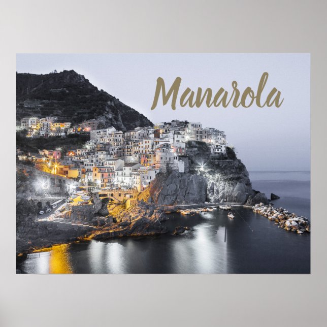 Affiche Manarola Cinque Terre Ligurie Italie cadeau d'art  (Devant)