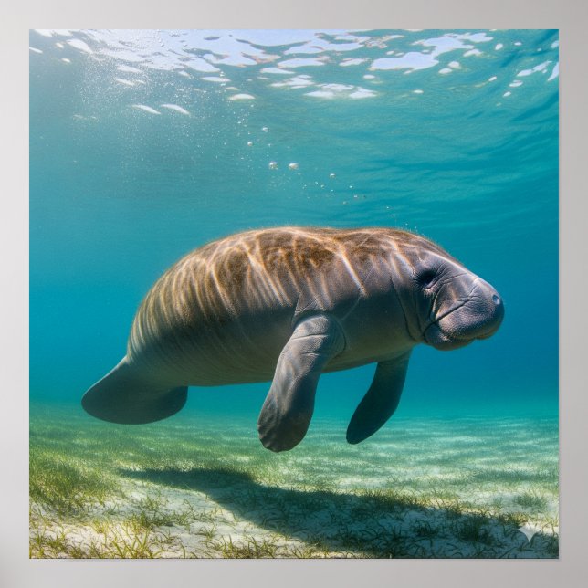 Affiche Manatee gracieux (Devant)