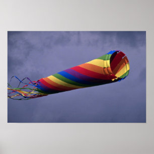 Affiche Manche à air énorme et coloré coloré