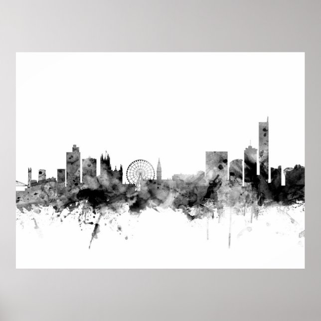 Affiche Manchester England Skyline (Devant)