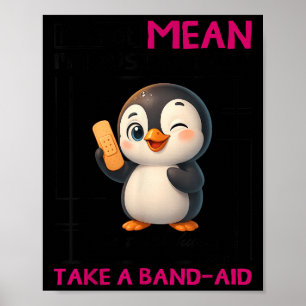 Affiche Manchot Je ne suis pas méchant Je suis juste honnê