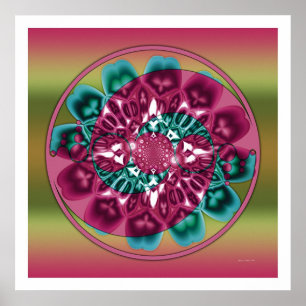 Affiche Mandala 1 de cercle de culture