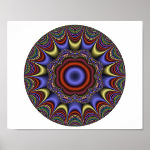 Affiche Mandala Abstrait