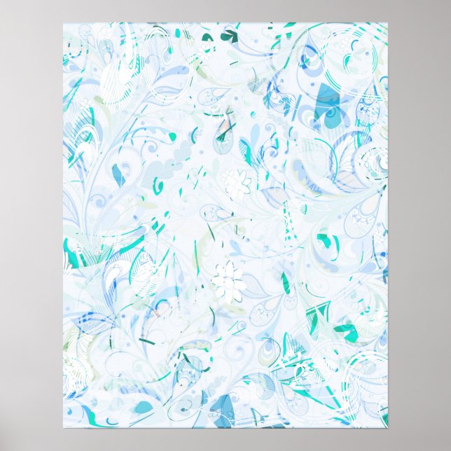 Affiche Mandala Abstrait (Devant)