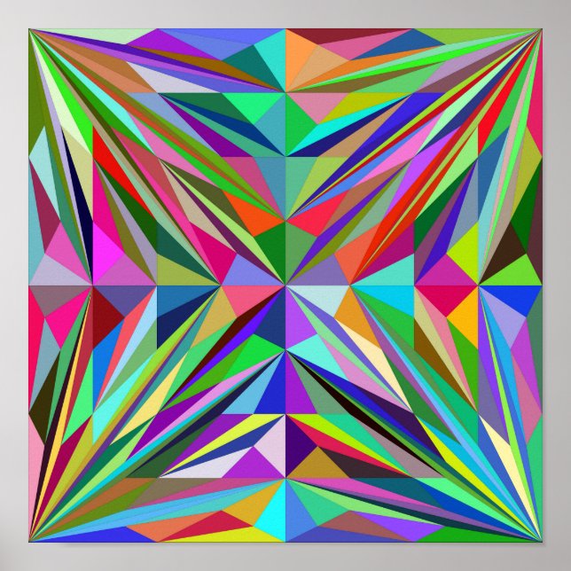 Affiche Mandala Abstrait (Devant)