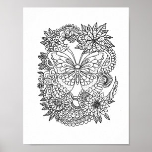 Affiche Mandala Adult Coloration Doodle Couleur Cette