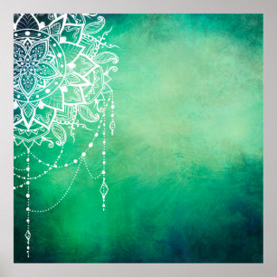 Affiche Mandala arrière - plan spirituel mandala