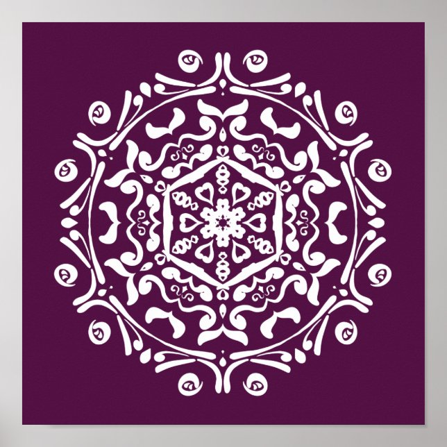 Affiche Mandala Blackberry (Devant)