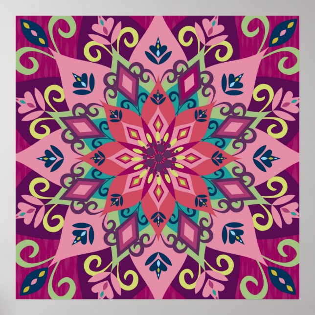 Affiche Mandala Bloom (Devant)