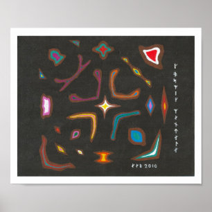 Affiche Mandala cosmique