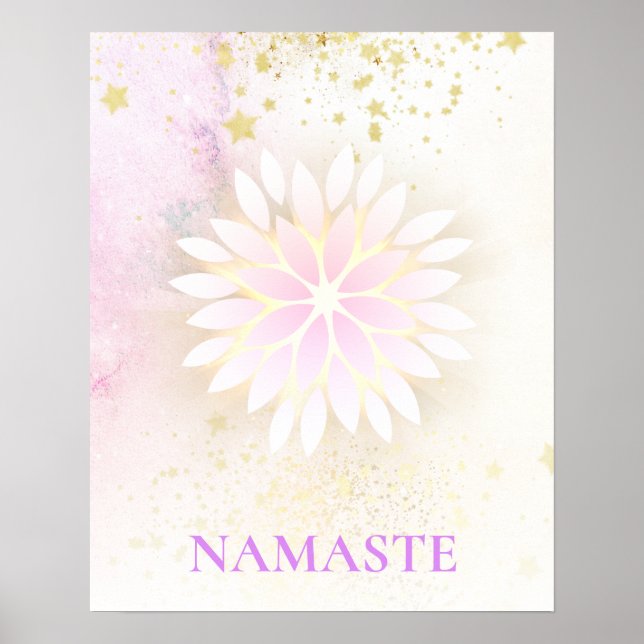 Affiche *~* Mandala Dahlia Pastel Lavender Peach AP2 (Devant)
