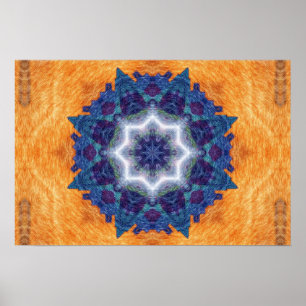 Affiche Mandala d'art de crayon