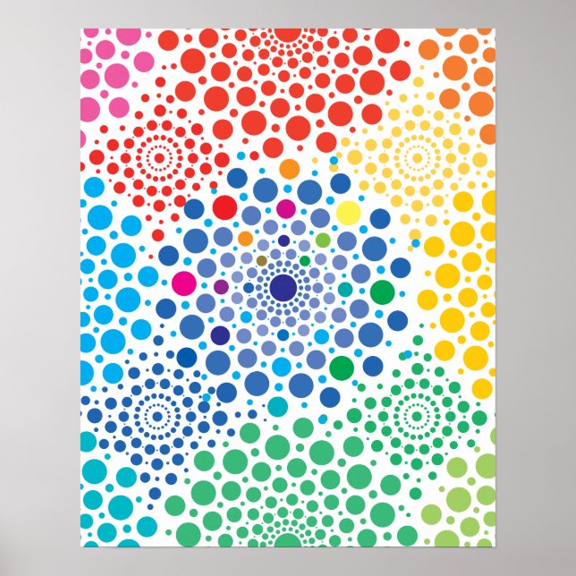 Affiche Mandala de cercles 3 (Devant)