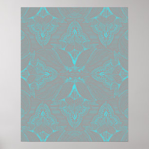 Affiche Mandala de fleurs 6