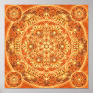 Affiche Mandala de thanksgiving