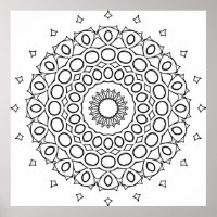 Mandala du cercle orbital avec anneau accentué en 