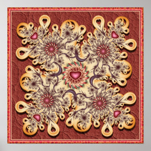 Affiche Mandala du cœur