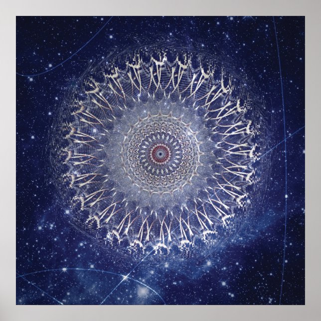 Affiche Mandala Galaxy Art céleste (Devant)