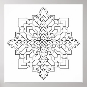 Affiche Mandala géométrique #13