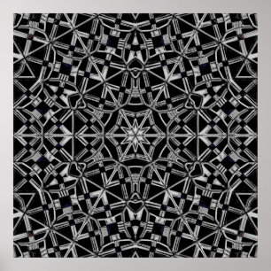 Affiche Mandala industriel