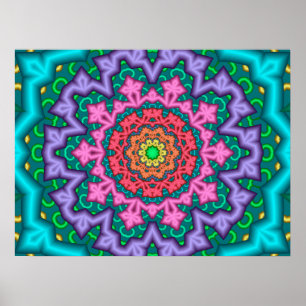 Affiche Mandala Pastels