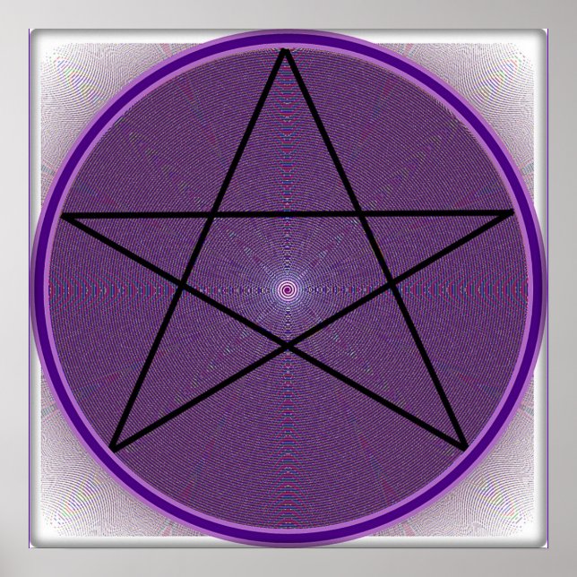 Affiche Mandala Pentagram (Devant)