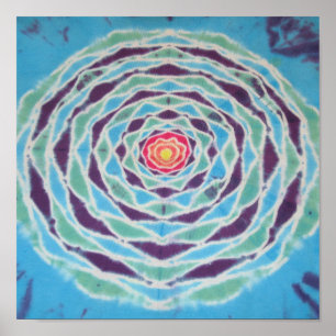 Affiche Mandala Tie Dye