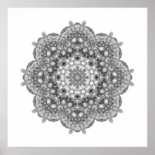 Affiche Mandala To Color In