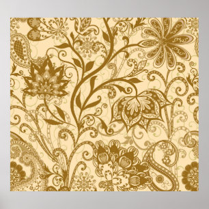 Affiche Mandalas ethniques : Motif de style indien