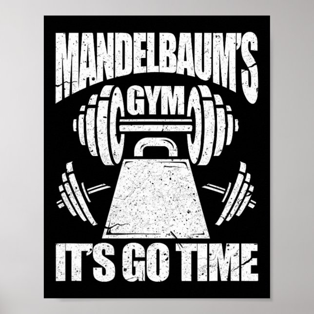 Affiche Mandelbaum's Gym Funny Bodybuilding Gym Workout Gi (Devant)