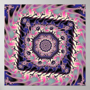 Affiche Mandelbrot Carré Fractal