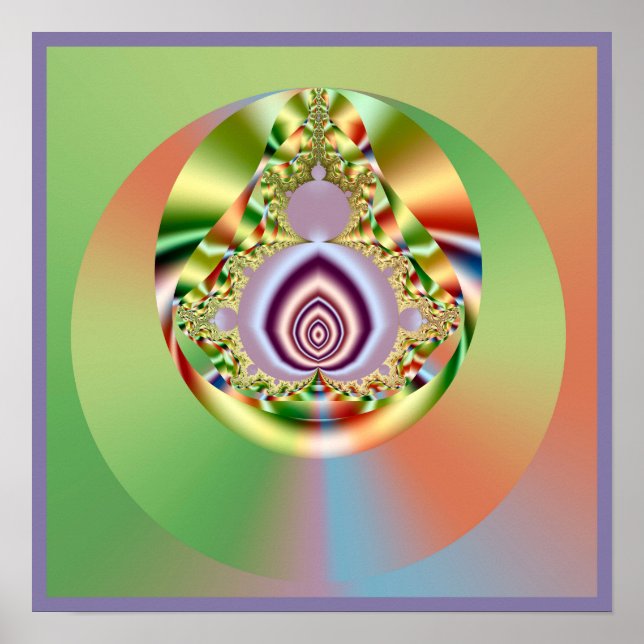 Affiche Mandelbrot Mandala (Devant)